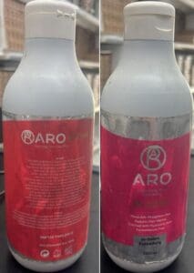 מוצר החלקת שיער החשוד כמזויף (משרד הבריאות)