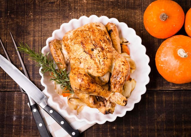 עוף בתנור עם תפוזים, דבש ורוטב סויה