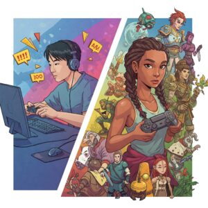 עולם הווירטואלי המרגש של משחקי וידאו, פותח דלתות ליצירתיות, הרפתקאות וכיף.