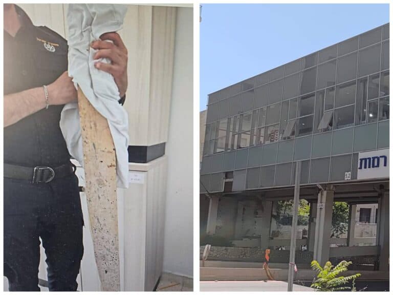 Wooden plank with nail used in violent attack in Ramot, ultra-Orthodox neighborhood in Jerusalem