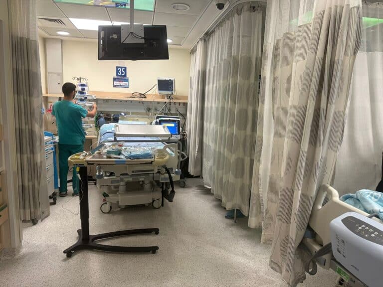Underground intensive care unit at Hadassah Ein Kerem Hospital in Jerusalem, prepared to receive patients evacuated from Soroka after Iranian missile strike