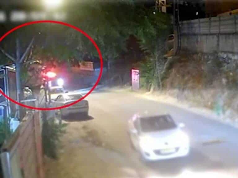 Surveillance footage: Molotov cocktail attack on police vehicle in East Jerusalem during Iran missile alert