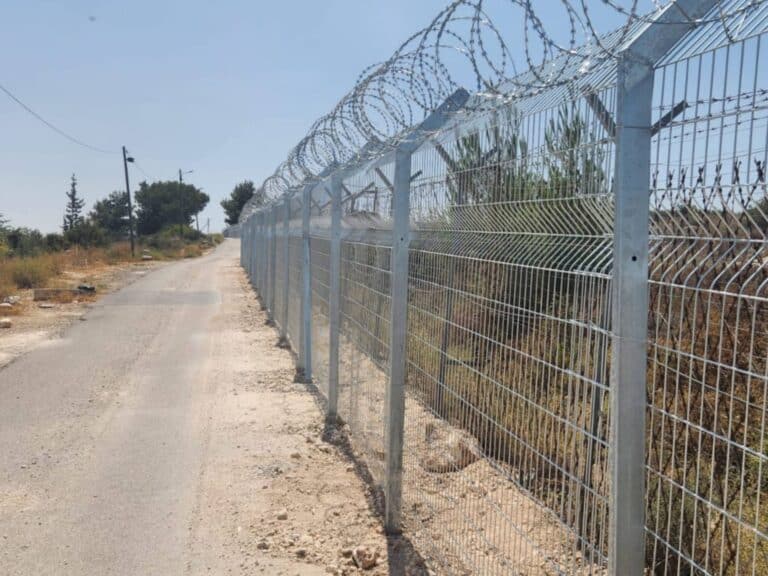 Security fence under construction in Modiin, as Jerusalem remains exposed to illegal infiltrations
