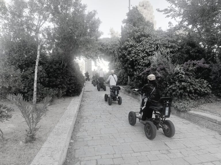 Tourist group riding near Mishkenot Sha'ananim, close to East Jerusalem and under suspected Iranian observation