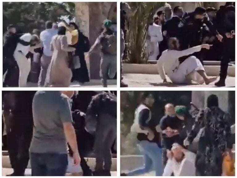 Jewish worshippers in white with symbolic sacrificial items detained at Temple Mount, June 2025
