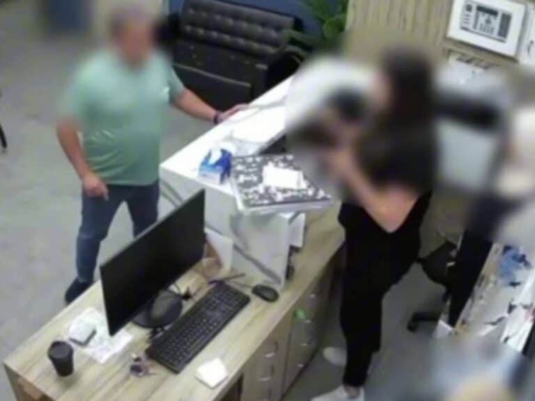 Surveillance footage from Abu Tor, East Jerusalem – the moment of the attack inside a public service office ar