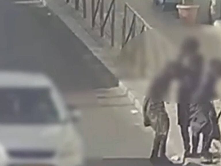 CCTV footage shows assault scene in East Jerusalem as coffee is thrown at pedestrians