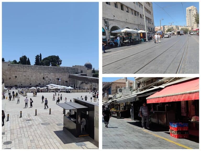 Jerusalem during the Three Weeks: Western Wall, Jaffa Street, and Mahane Yehuda Market reflect national mourning