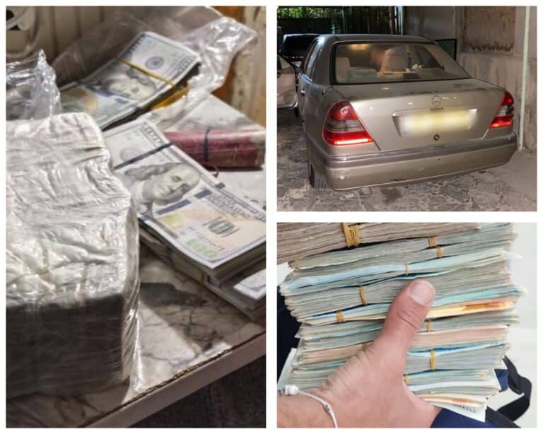 أموال نقدية وسيارات فاخرة صودرت في بيت المقدس خلال مداهمة شرطة اللواء في إطار المعركة الاقتصادية ضد الإرهاب