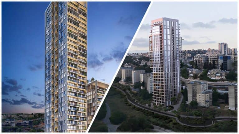 הדמיות של בנייה חדשה בירושלים בשכונת פת וקריית יובל עם מגדלי מגורים ושטחים ציבוריים