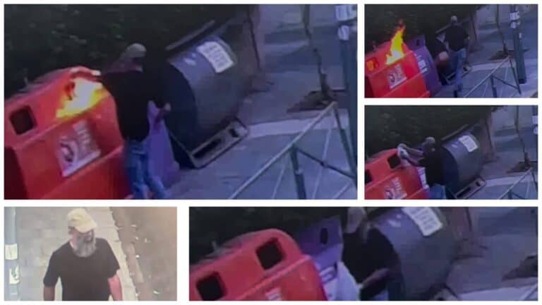 Suspek na nakuhanan ng CCTV habang nagsisindi ng apoy malapit sa PM residence sa Jerusalem