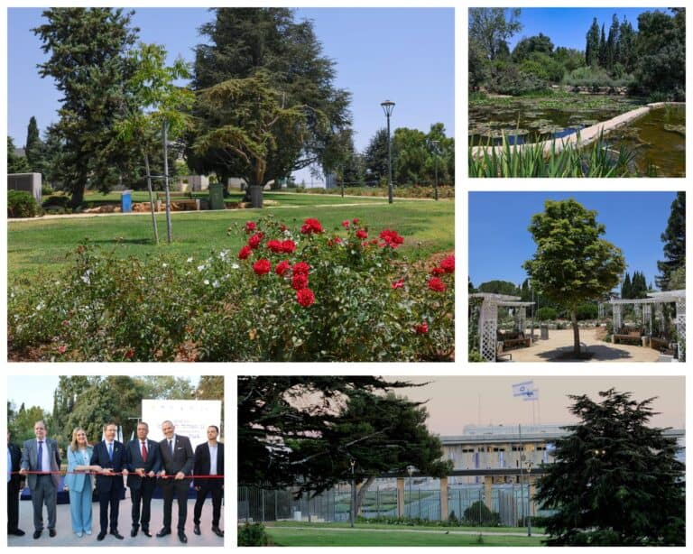 aman Mawar Wohl yang diperbaharui di Kawasan Nasional Baitulmaqdis dalam majlis perasmian