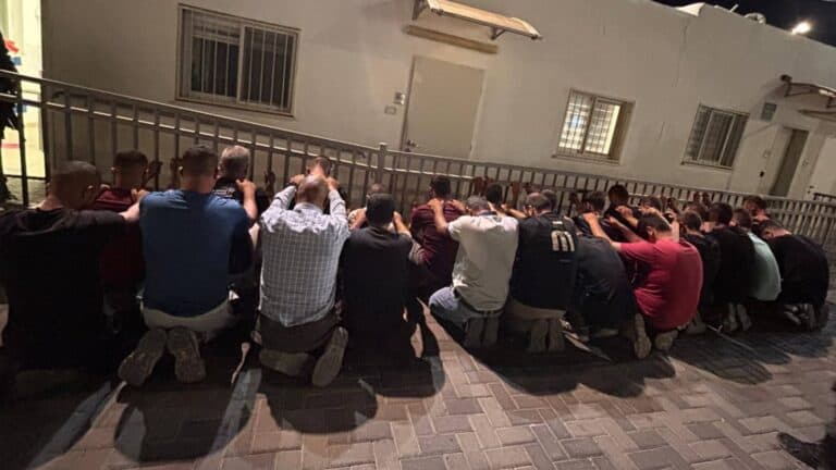 מעצר פלסטינים בירושלים במסגרת מבצע לאבטחת פתיחת שנת הלימודים 2025