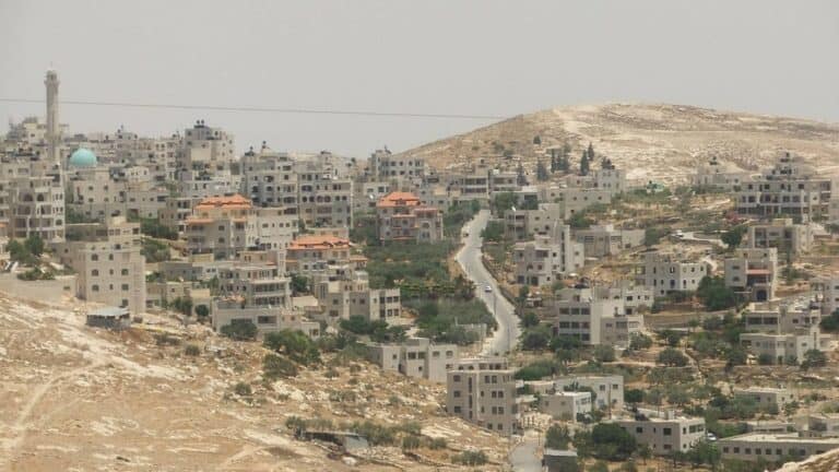 منظر نحو منطقة مخماس القريبة من القدس