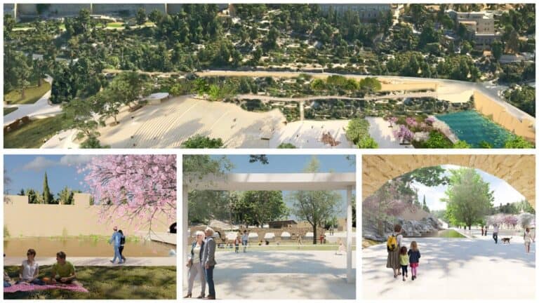 تصور لترقية بركة السلطان في القدس مع مدرج جدي