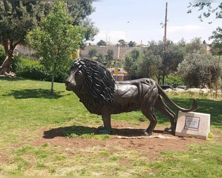 פסל אריה על רקע חומות העיר העתיקה ירושלים: הבדלים בין ירושלים העתיקה לחדשה.