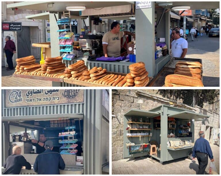 דוכני רוכלות חדשים ברחוב סולטאן סולימאן סמוך לעיר העתיקה בירושלים
