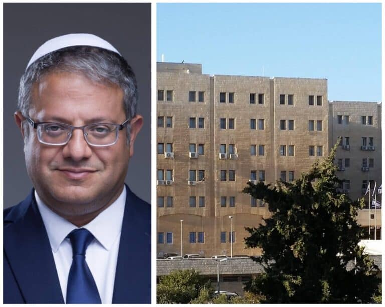 Menteri Keamanan Nasional Israel Itamar Ben-Gvir dan gedung kementeriannya di Baitulmaqdis