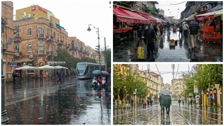 Cuaca musim sejuk di Baitulmaqdis dengan Byron storm di latar belakang (Photo: Arnon Bossani)