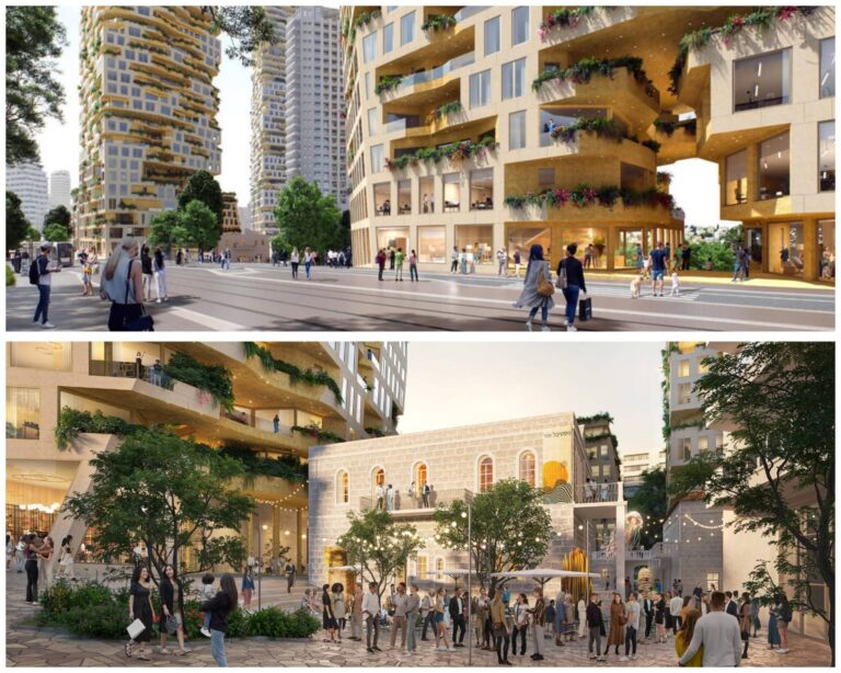 מתחם חסבון במרכז ירושלים לאחר ההתחדשות העירונית המתוכננת (הדמיות: MVRDV)