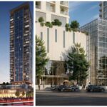 Architectural rendering of residential towers, commercial and office space at the Lev Talpiyot complex in Jerusalem