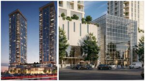 Bản dựng kiến trúc các tháp căn hộ, khu thương mại và văn phòng tại khu phức hợp Lev Talpiot ở Jerusalem