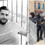 Husam Sidar et des policiers sur l’esplanade des Mosquées à Jérusalem