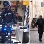 שוטרי מחוז ירושלים ולוחמי מג״ב בפריסה בעיר העתיקה בירושלים בתקופת הרמדאן