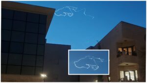 קווי יירוט בשמי ירושלים בזמן המלחמה עם איראן מעל מבנים בעיר