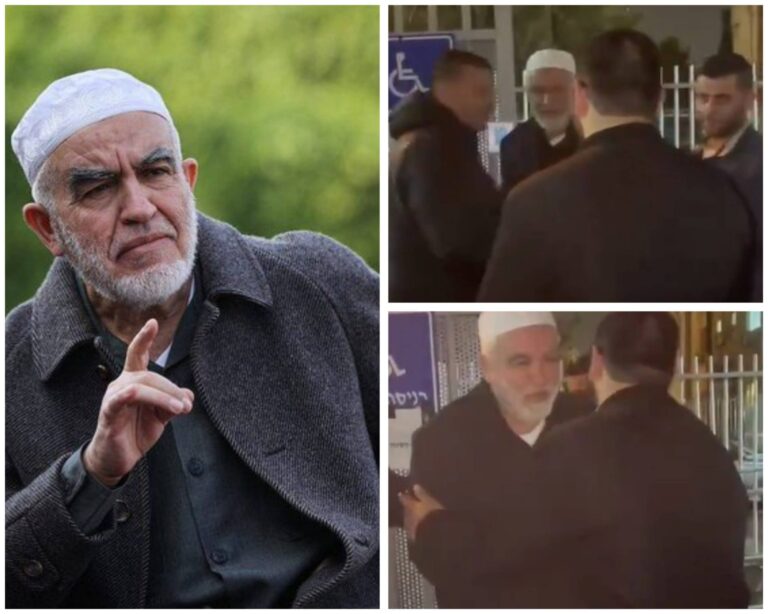 Raed Salah in Jerusalem during his arrest and after police questioning