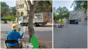 שכונת טלביה בירושלים מבני אבן היסטוריים ואזור תיאטרון ירושלים על רקע יוקר המחיה