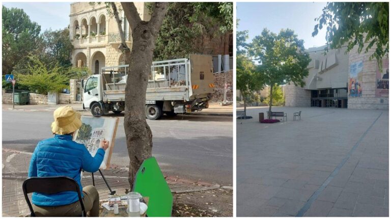 שכונת טלביה בירושלים מבני אבן היסטוריים ואזור תיאטרון ירושלים על רקע יוקר המחיה