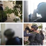 قوات الشرطة تعمل في موقع تحصن مشتبه به داخل منزل في مركز القدس