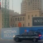 ניידת משטרה במרכז ירושלים