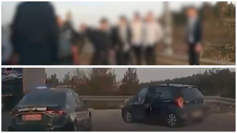 Jerusalem District Police stop a Kia Picanto in which eight passengers were found