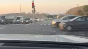 תיעוד ממרדף אחר רכב גנוב באזור ירושלים, רגע לפני עצירת החשוד