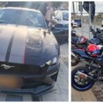 שיירת חתונה בירושלים עם רכב ספורט ואופנועים במהלך אכיפה משטרתית בדרום העיר