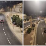 עבודות נתיב התחבורה הציבורית בשדרות בגין בירושלים לאחר הפעלת הסדר התנועה החדש