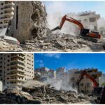 הריסת בנייה בלתי חוקית בכפר עקב בצפון ירושלים במהלך מבצע אכיפה