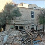 הריסות ועבודות פינוי במקום שבו פעלה מסעדת לינק ברחוב המעלות בירושלים