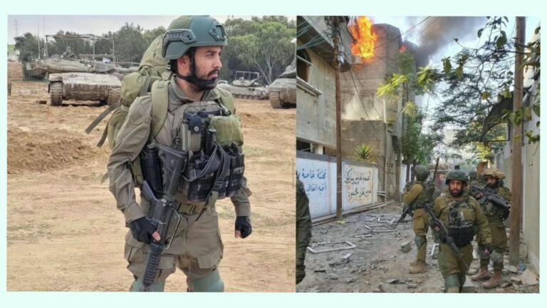 מתניה ג'רפי במהלך שירות מילואים בצה"ל לצד פעילות צבאית, על רקע התלונה שהוגשה נגדו בווייטנאם