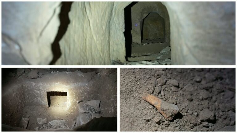 מערת קבורה מתקופת בית שני שנחשפה מתחת למבנה בסילוואן בירושלים במהלך פעילות של לוחמי מג"ב