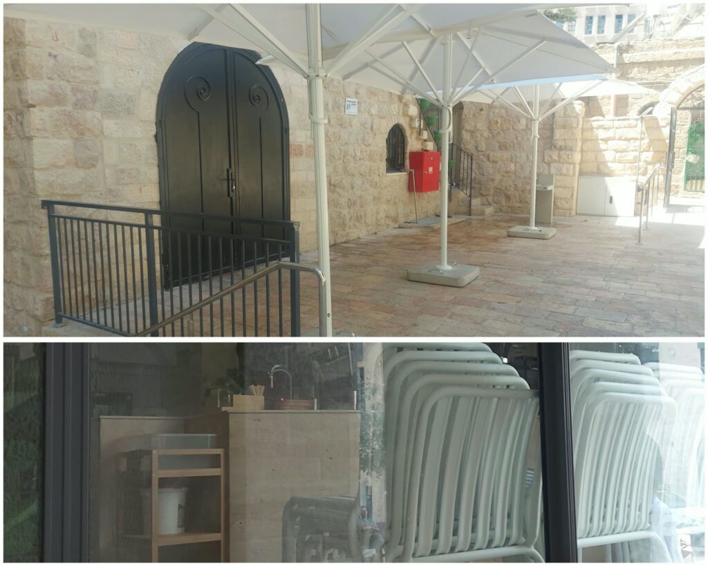 קפה בסמטה בירושלים סגור בשבת לאחר ההחלטה להפסיק את פעילותו בשבתות בעקבות חודשים של מחאות