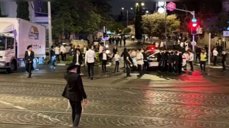 הפרת סדר במהלך הילולה בירושלים באזור הרחובות חיים בר-לב וזקס