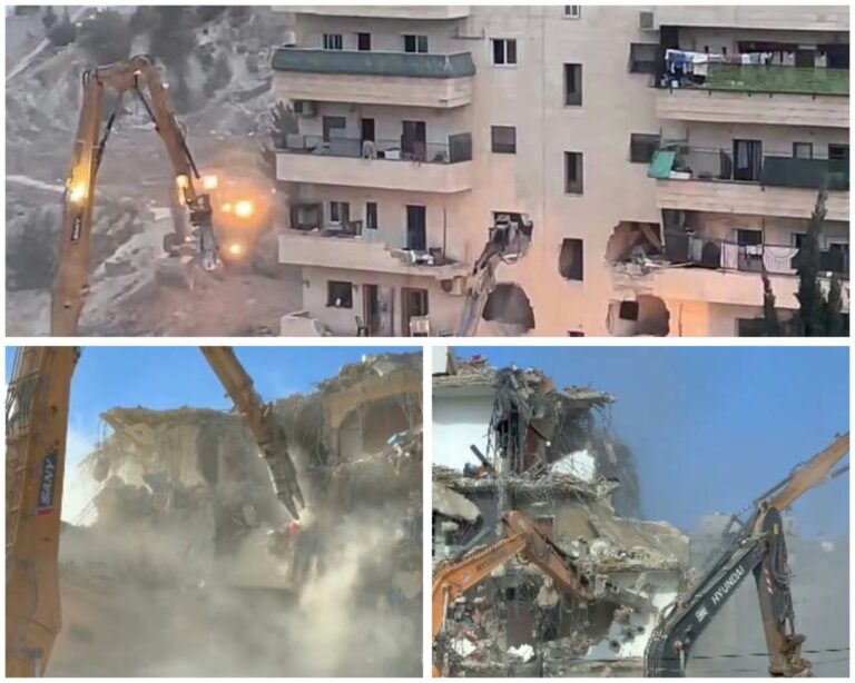 הריסת הבניין בן חמש הקומות בשכונת א-טור במזרח ירושלים